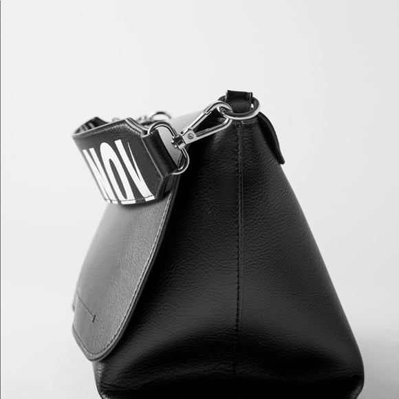 Zara text print crossbody bag - Picture 4 of 13